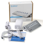 ORICO Aluminum 7-ports USB 3.0-hub med USB 3.0-kabel (M3H7)