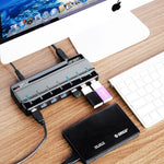 ORICO ABS 7-ports USB 3.0-HUB med strømadapter og kabel (H7928-U3)