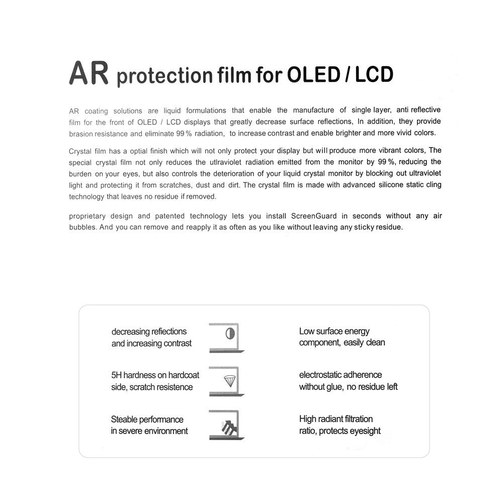 HD Klar Skærmbeskyttelsesfilm til Macbook Pro 13.3 med Retina-skærm (2012) A1425/A1502 2013/2014/2015