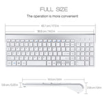 Compact Full-size Mute 2.4G Wireless Keyboard Mouse Combo Set