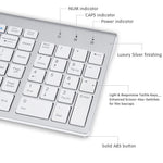 Compact Full-size Mute 2.4G Wireless Keyboard Mouse Combo Set