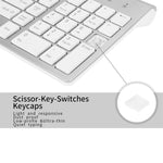 Compact Full-size Mute 2.4G Wireless Keyboard Mouse Combo Set