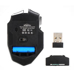 GINWFEIY W2 Rechargeable 2.4G Wireless Gaming Mouse 1600DPI 6 Keys Computer Laptop Tablet Ergonomic Mice
