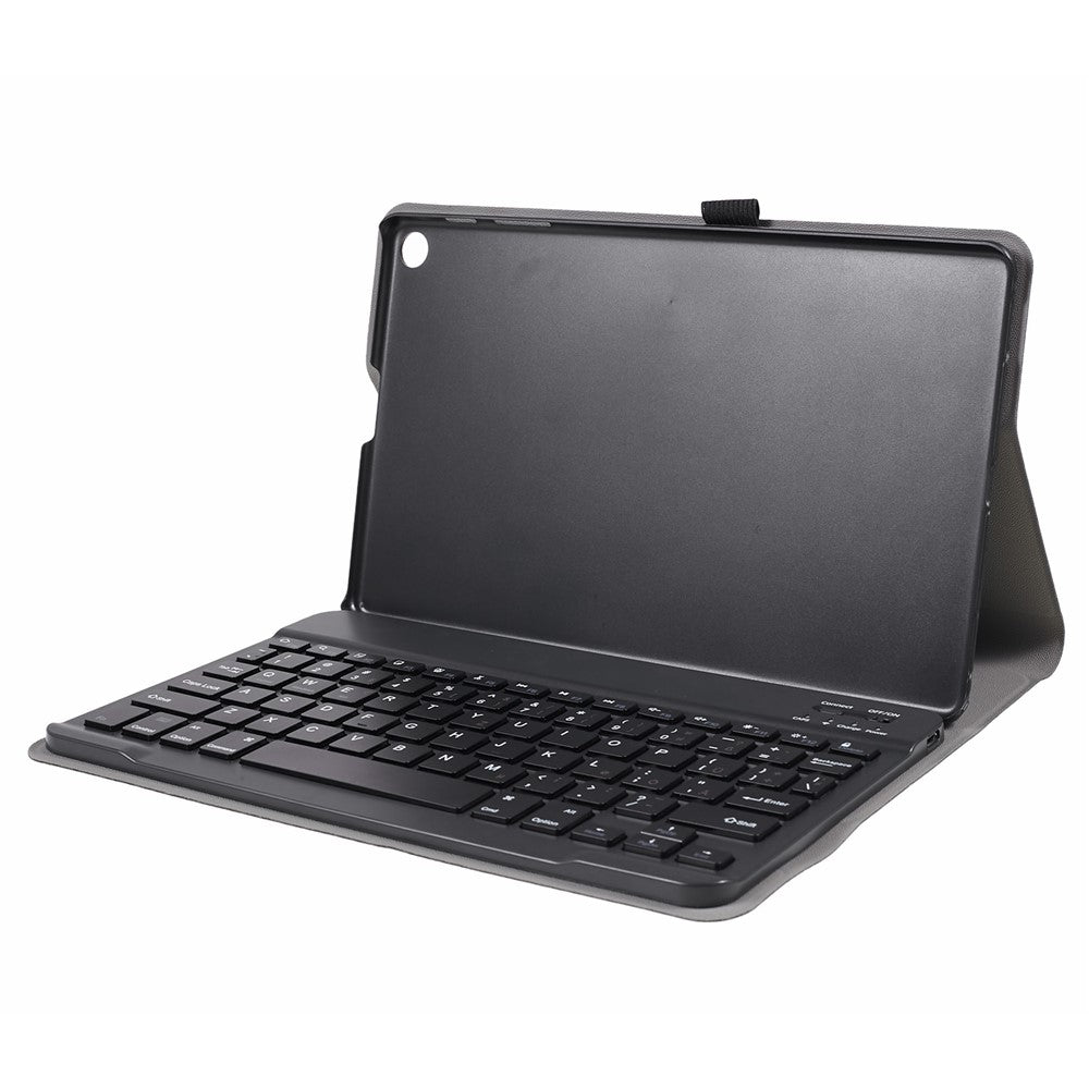 For Samsung Galaxy Tab A 10.1 (2019) SM-T515 SM-T510 Leather Stand Tablet Case with Detachable Magnetic Wireless Keyboard (Without Touchpad) (German Version)