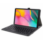 For Samsung Galaxy Tab A 10.1 (2019) SM-T515 SM-T510 Leather Stand Tablet Case with Detachable Magnetic Wireless Keyboard (Without Touchpad) (German Version)