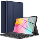 For Samsung Galaxy Tab A 10.1 (2019) SM-T515 SM-T510 Leather Stand Tablet Case with Detachable Magnetic Wireless Keyboard (Without Touchpad) (German Version)
