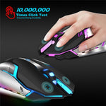 M10 Trådløs Gamingmus 2400dpi Genopladelig 7 Farver Baggrundslys Åndende Komfort Gamer Mus