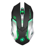 M10 Trådløs Gamingmus 2400dpi Genopladelig 7 Farver Baggrundslys Åndende Komfort Gamer Mus