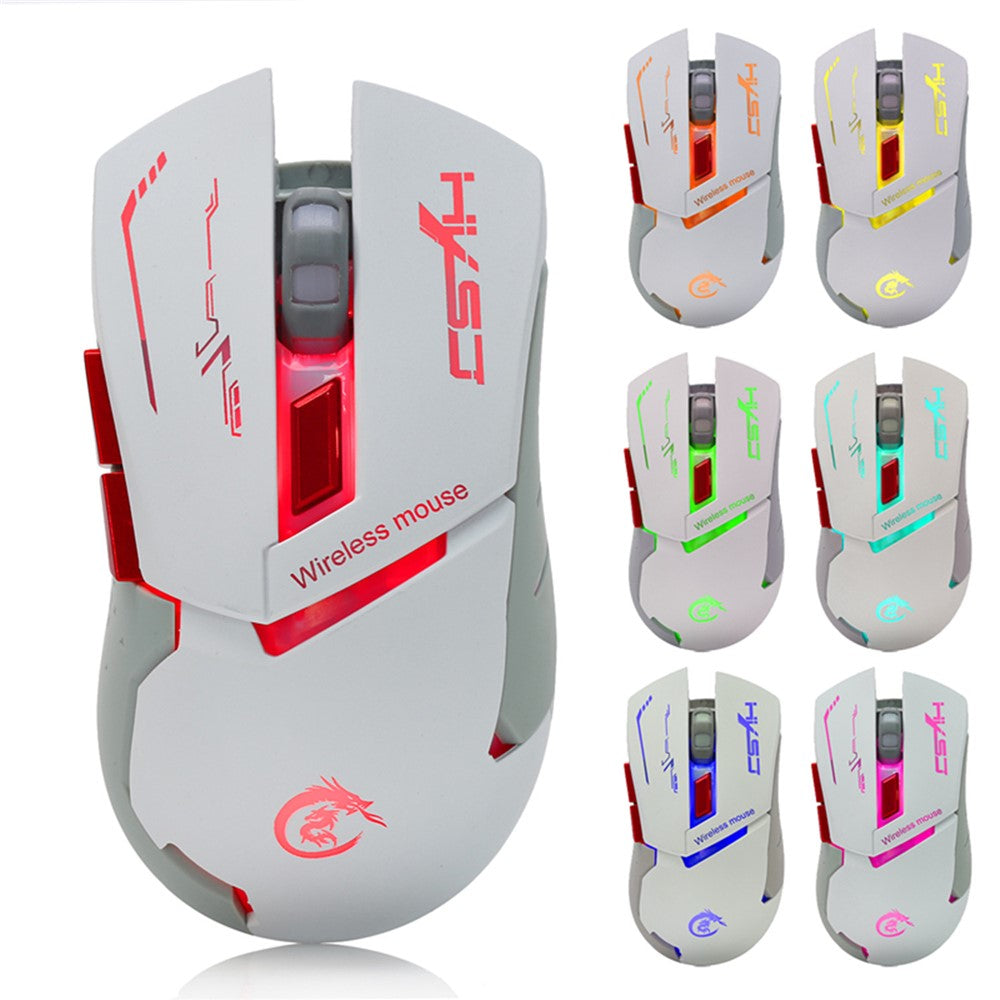 HXSJ X30 7 Colors 3 Levels of Adjustable DPI Colorful Luminous Gaming Mouse