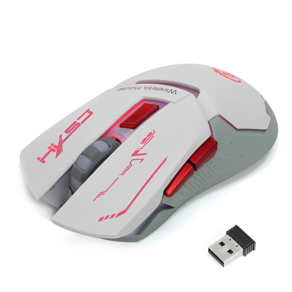 HXSJ X30 7 Colors 3 Levels of Adjustable DPI Colorful Luminous Gaming Mouse