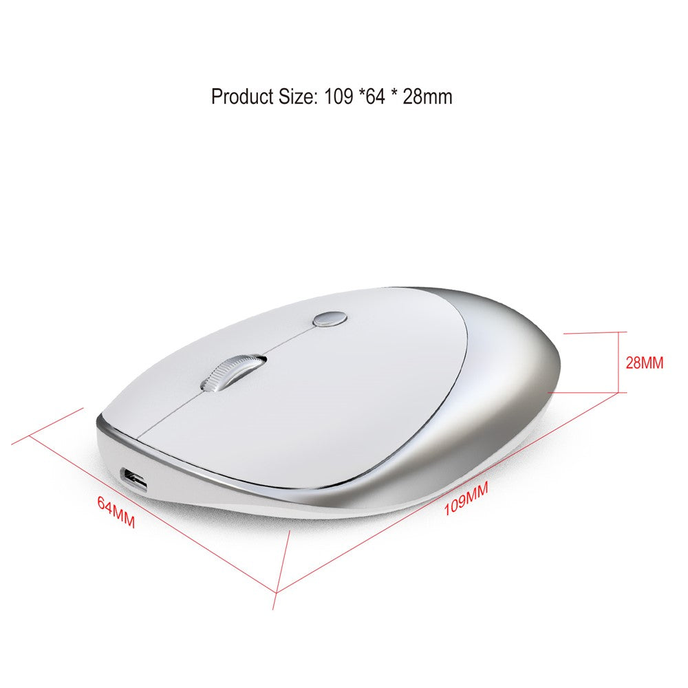 HXSJ T36 Three Mode Bluetooth-compatible 3.0 + 5.0 Wireless Mouse Silme Silent Rechargeable Optical Mouse
