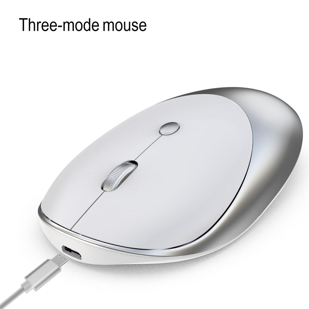 HXSJ T36 Three Mode Bluetooth-compatible 3.0 + 5.0 Wireless Mouse Silme Silent Rechargeable Optical Mouse