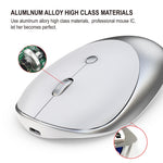 HXSJ T36 Three Mode Bluetooth-compatible 3.0 + 5.0 Wireless Mouse Silme Silent Rechargeable Optical Mouse