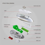 HXSJ T36 Three Mode Bluetooth-compatible 3.0 + 5.0 Wireless Mouse Silme Silent Rechargeable Optical Mouse