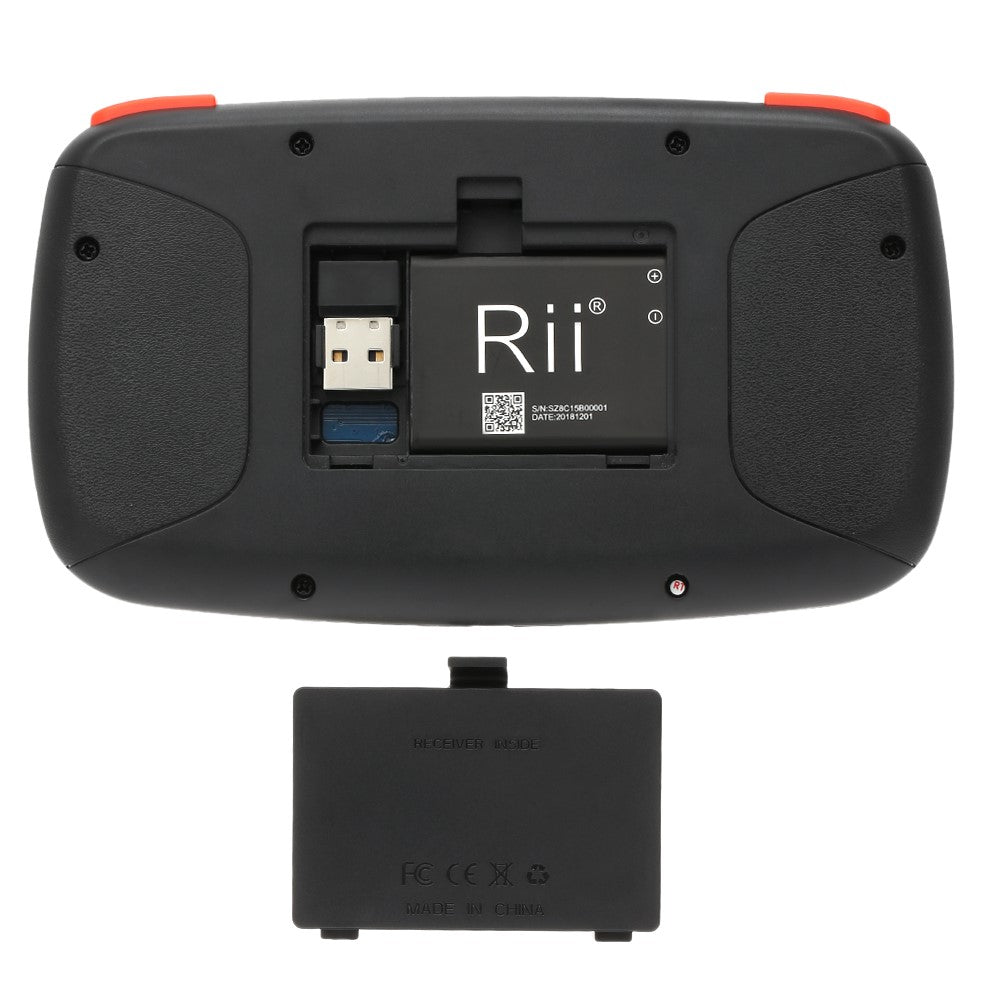 RII I4 Mini Bluetooth-kompatibel 2.4GHz til Windows Android (engelsk version) Dual-mode håndholdt tastatur baggrundsbelyst mus Touchpad
