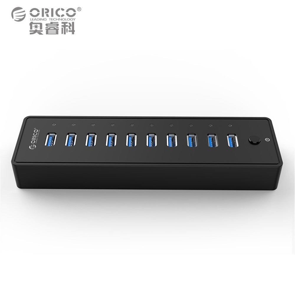 ORICO P10-U3 Superhøj hastighed 5 Gbps 10-ports USB3.0-hub