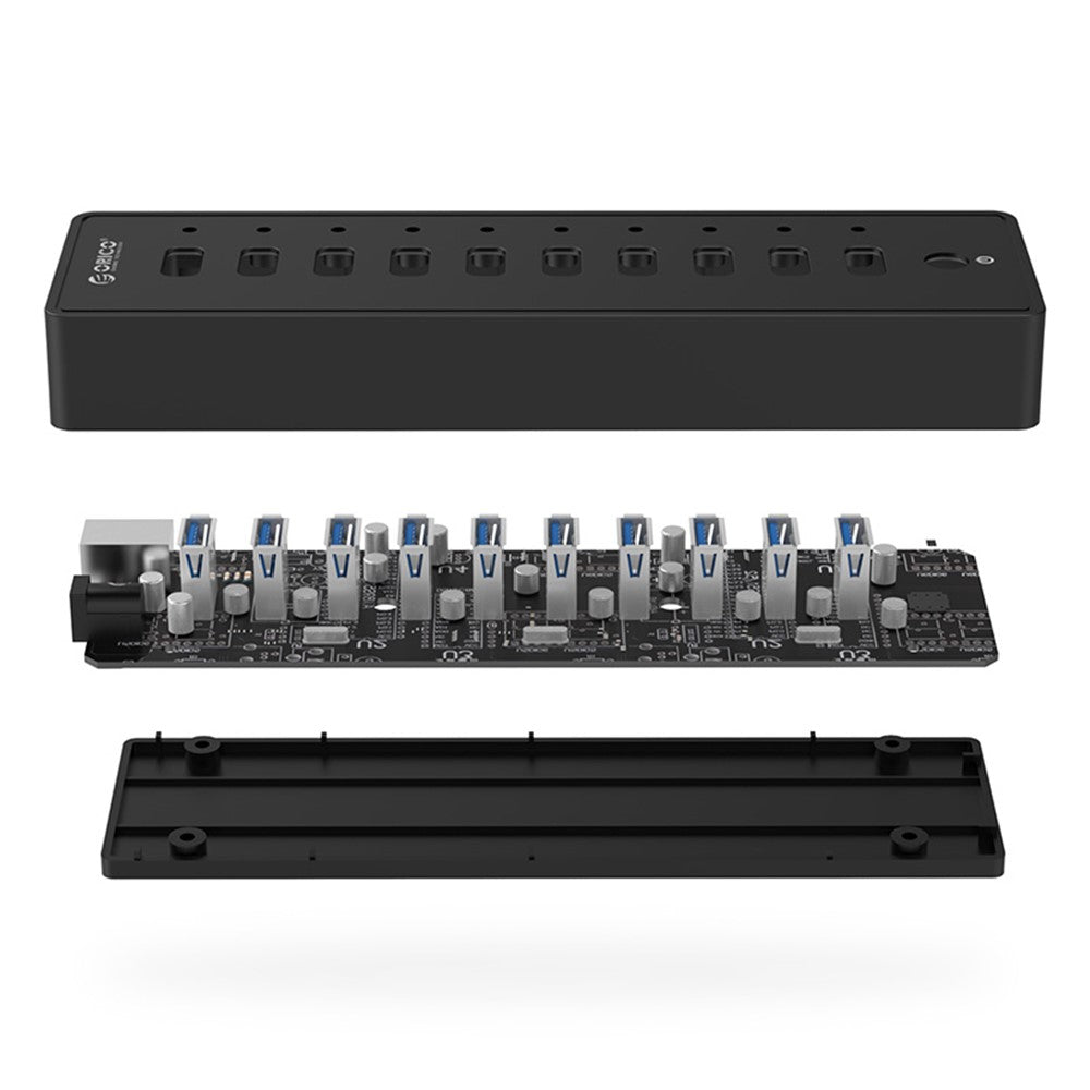 ORICO P10-U3 Superhøj hastighed 5 Gbps 10-ports USB3.0-hub