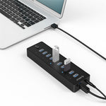 ORICO P10-U3 Superhøj hastighed 5 Gbps 10-ports USB3.0-hub