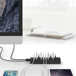ORICO P10-U3 Superhøj hastighed 5 Gbps 10-ports USB3.0-hub