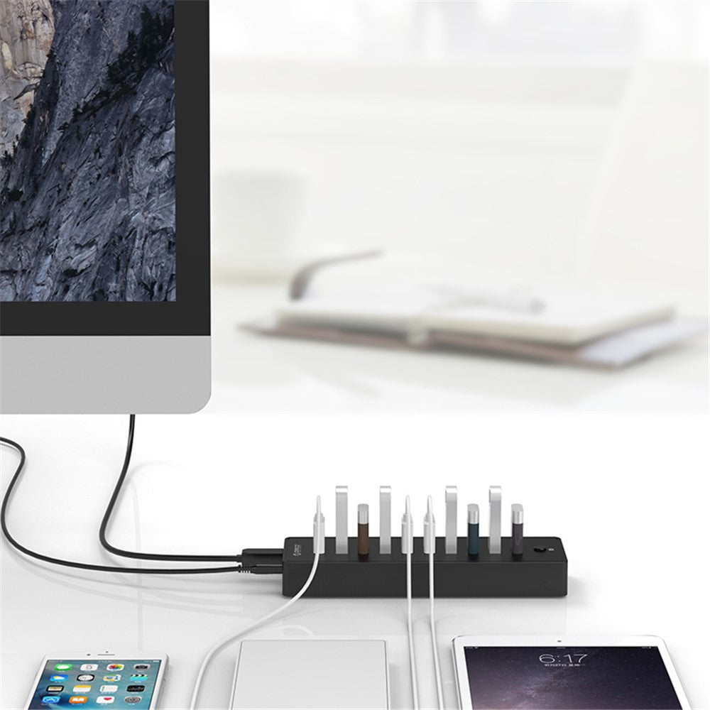 ORICO P10-U3 Superhøj hastighed 5 Gbps 10-ports USB3.0-hub