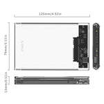 ORICO 2159C3-G2 Transparent 10Gbps Hard Drive Enclosure with Stand for 2.5inch HDD / SSD