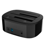 ORICO USB 3.0 SATA Dual-bay Harddisk Dockingstation Kabinet til 2,5"/3,5" SSD HDD med Offline Klonfunktion (6228US3-C)