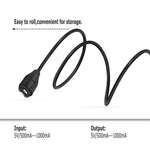1 m opladerkabel til Garmin Fenix 5S / 5 / 5X / Forerunner 158 / Venu 2 Smartwatch opladerledning