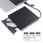 External CD DVD Drive Burner Player to USB 3.0 Type-C Portable Slim DVD/CD ROM RW Rewriter/Writer/Reader