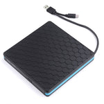 External CD DVD Drive Burner Player to USB 3.0 Type-C Portable Slim DVD/CD ROM RW Rewriter/Writer/Reader