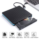 External CD DVD Drive Burner Player to USB 3.0 Type-C Portable Slim DVD/CD ROM RW Rewriter/Writer/Reader
