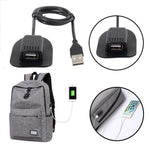 USB Han til USB Mount Hun Kabel Praktisk Bekvemt Udendørs Rejse Camping Ekstern