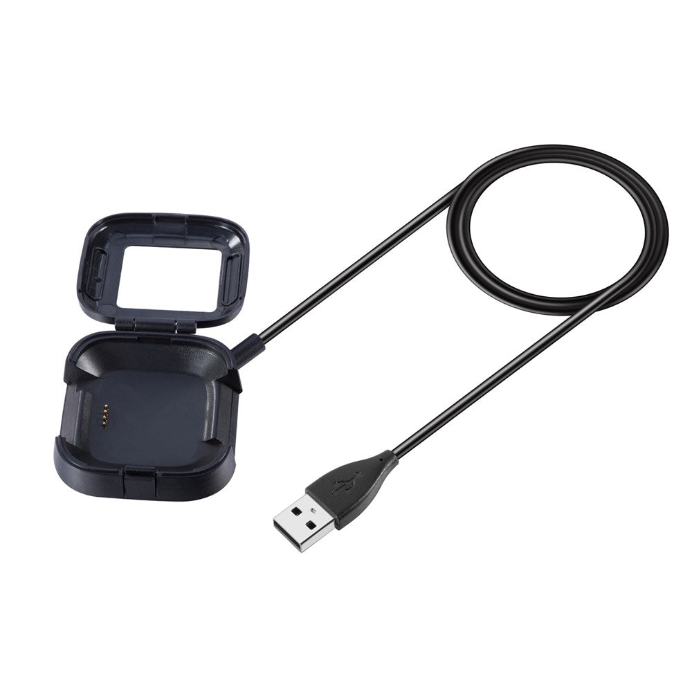 Bærbar USB-kabel opladningsboks/-holder til Fitbit Versa 2