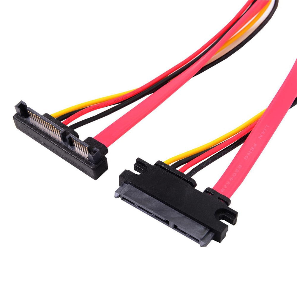 30cm SATA III 3.0 7+15 22 Pin SATA Male to Female Data Power Extension Cable