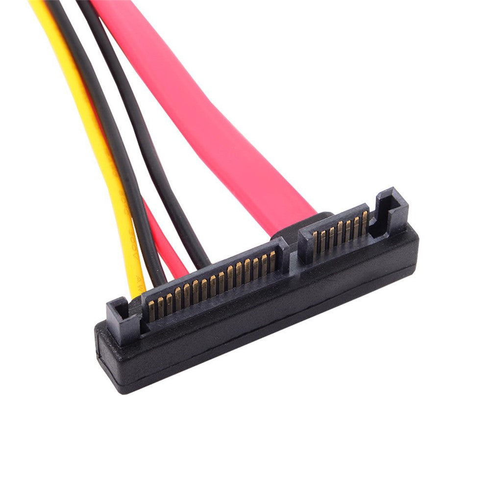 30cm SATA III 3.0 7+15 22 Pin SATA Male to Female Data Power Extension Cable