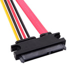30cm SATA III 3.0 7+15 22 Pin SATA Male to Female Data Power Extension Cable