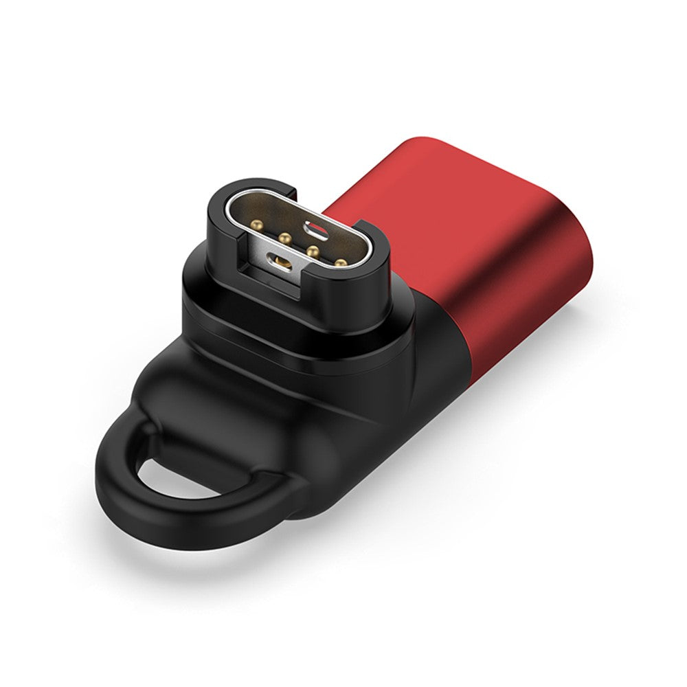 For Garmin Forerunner 255 / 255S 8-Pin Female Converter 90 Degree Elbow Charging Adapter