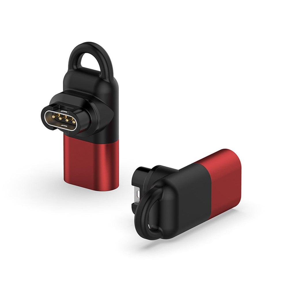 For Garmin Forerunner 255 / 255S 8-Pin Female Converter 90 Degree Elbow Charging Adapter