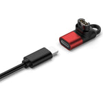 For Garmin Forerunner 255 / 255S 8-Pin Female Converter 90 Degree Elbow Charging Adapter