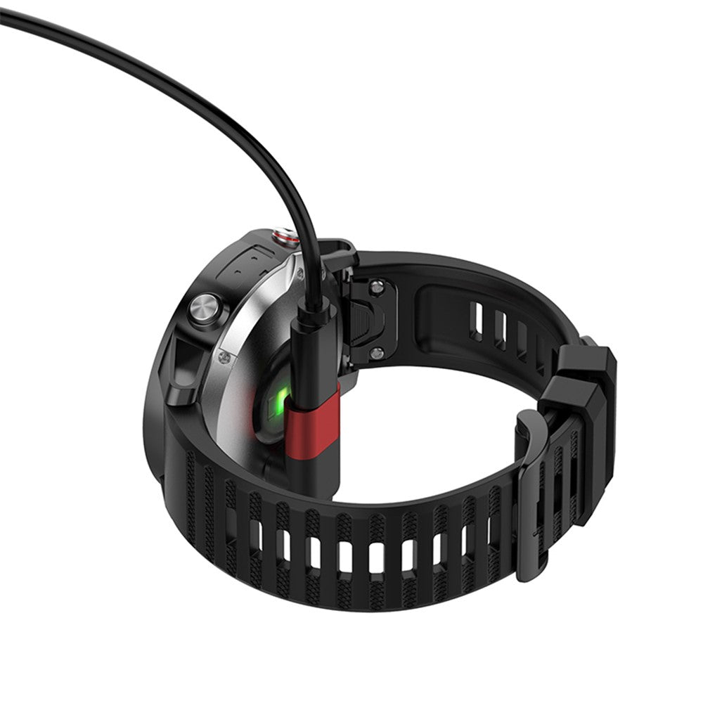 For Garmin Forerunner 255 / 255S 8-Pin Female Converter 90 Degree Elbow Charging Adapter
