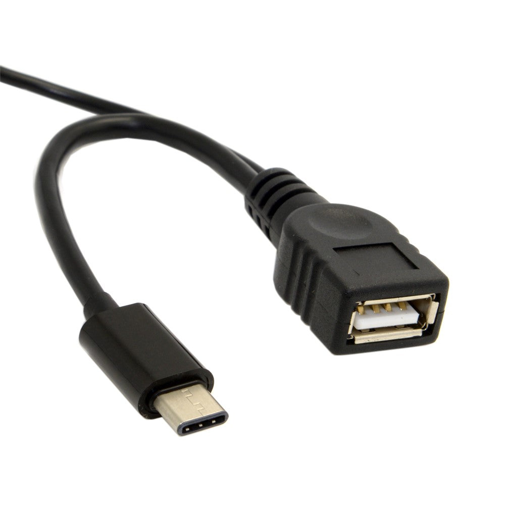 USB 3.1 Type-C til USB 2.0 hun OTG datakabel med ekstra strøm