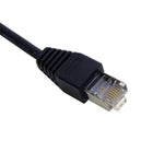 FTP STP UTP Cat 5e Male to Female Lan Ethernet Network Extension Cable Patch Cord with Panel Mount Holes