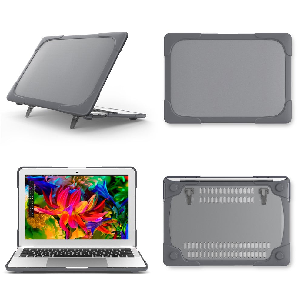 Todelt etui af plastik + TPU med stander til MacBook Pro 13" (2016) med Touch Bar