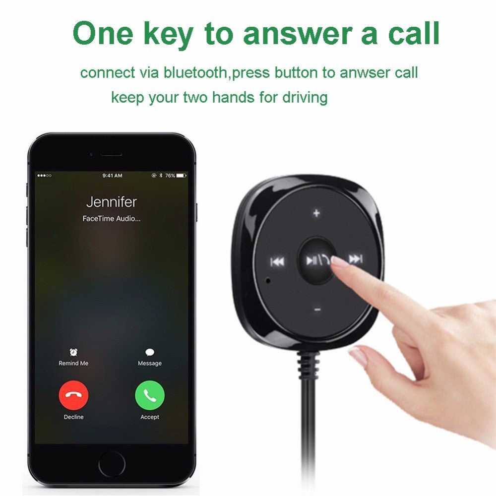 BC20 Bluetooth-compatible Car Kit  Bluetooth-compatible Car Receiver3.5mm Audio Receiver Car Handsfree MP3