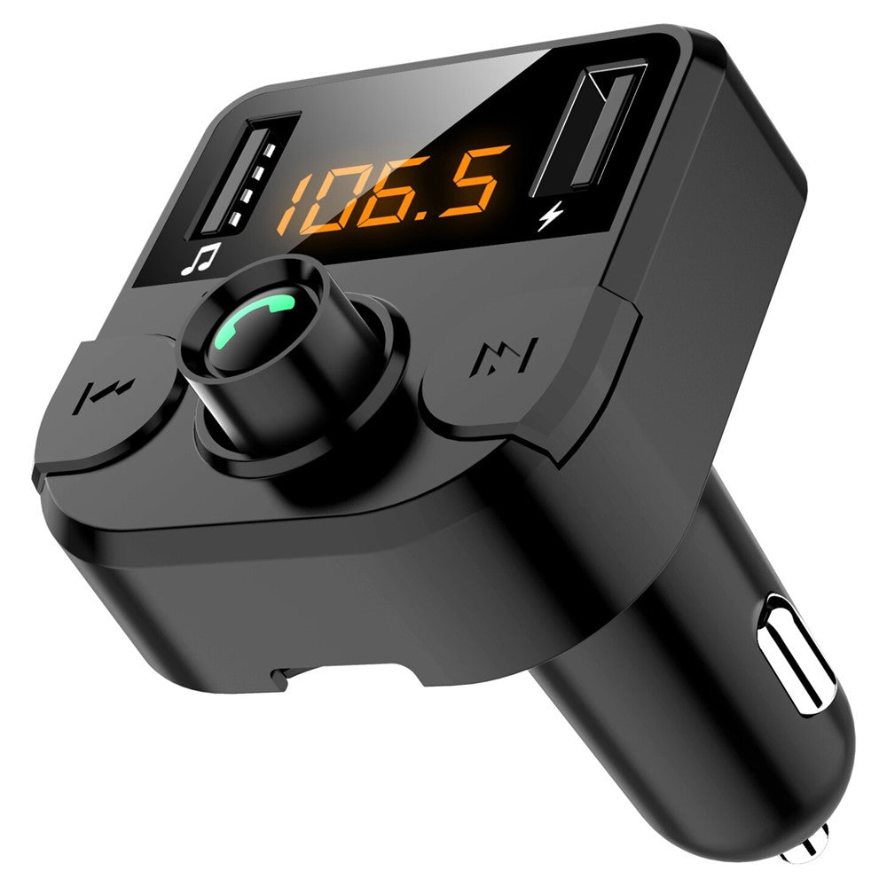 BT36B Dual USB Car Charger with FM Transmitter Bluetooth-compatible Hands-free FM Modulator Car Phone Charger