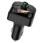 BT36B Dual USB Car Charger with FM Transmitter Bluetooth-compatible Hands-free FM Modulator Car Phone Charger