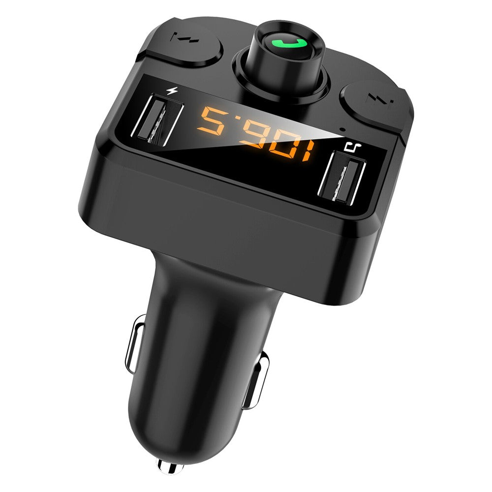 BT36B Dual USB Car Charger with FM Transmitter Bluetooth-compatible Hands-free FM Modulator Car Phone Charger