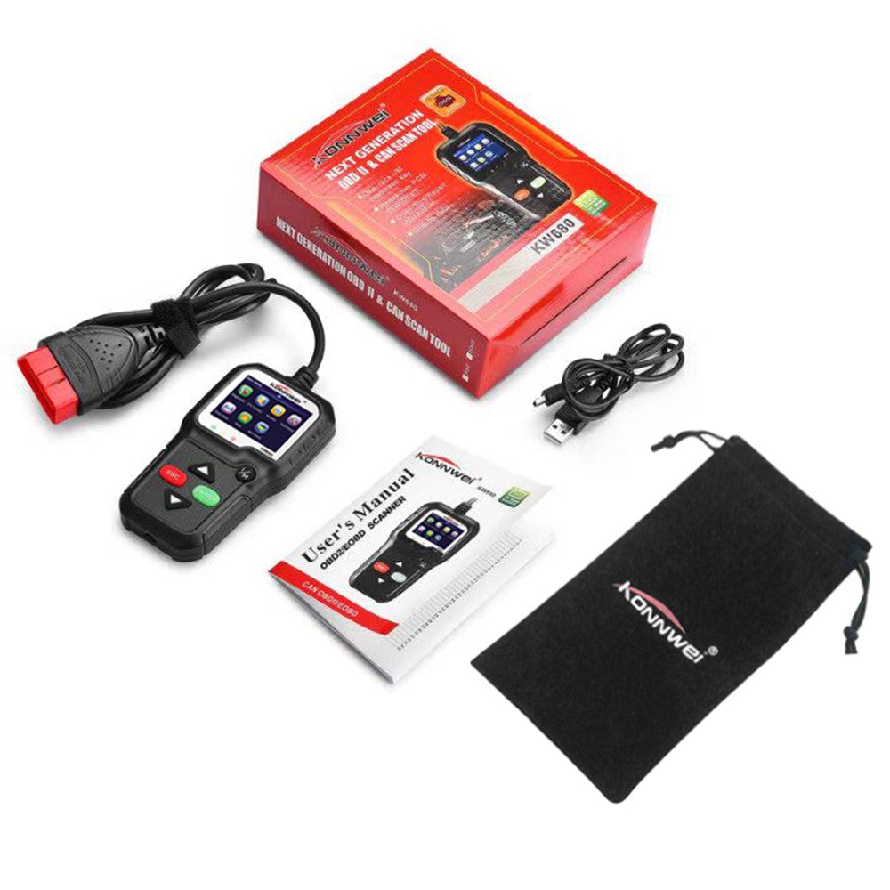 KONNWEI KW680 OBDII/EOBD Scanner OBD2 CAN Bus Code Reader