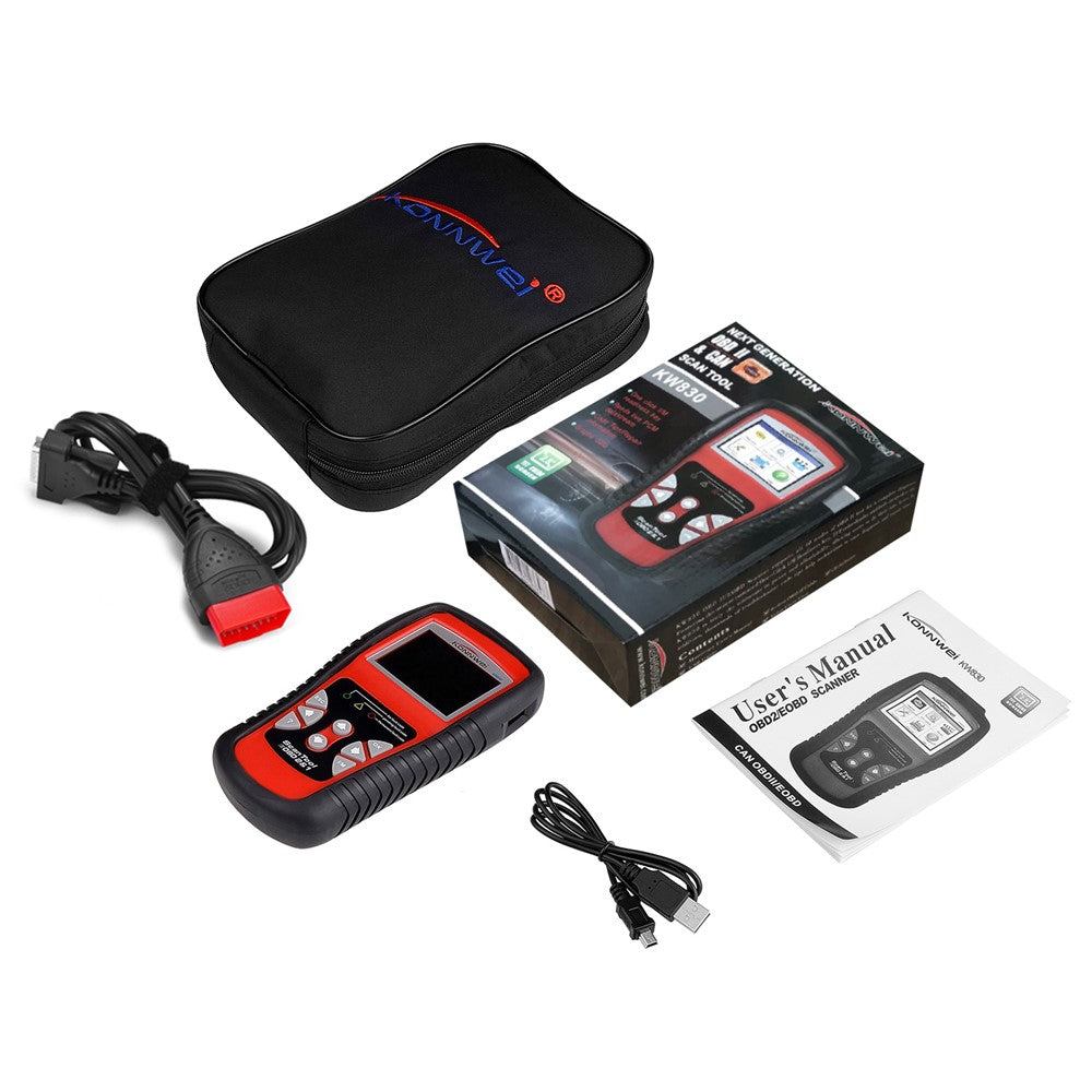 KONNWEI KW830 OBDII/EOBD Scanner Auto Scanner Tool TFT Color Display