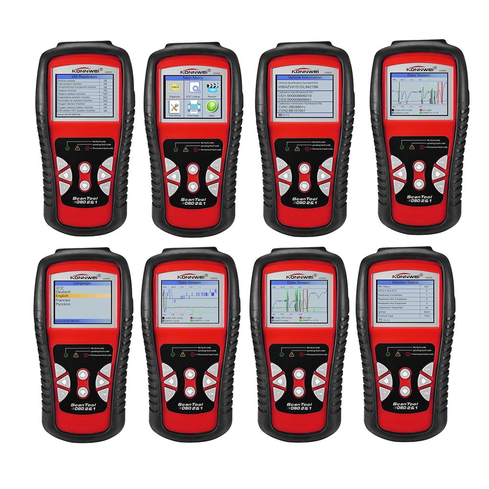 KONNWEI KW830 OBDII/EOBD Scanner Auto Scanner Tool TFT Color Display
