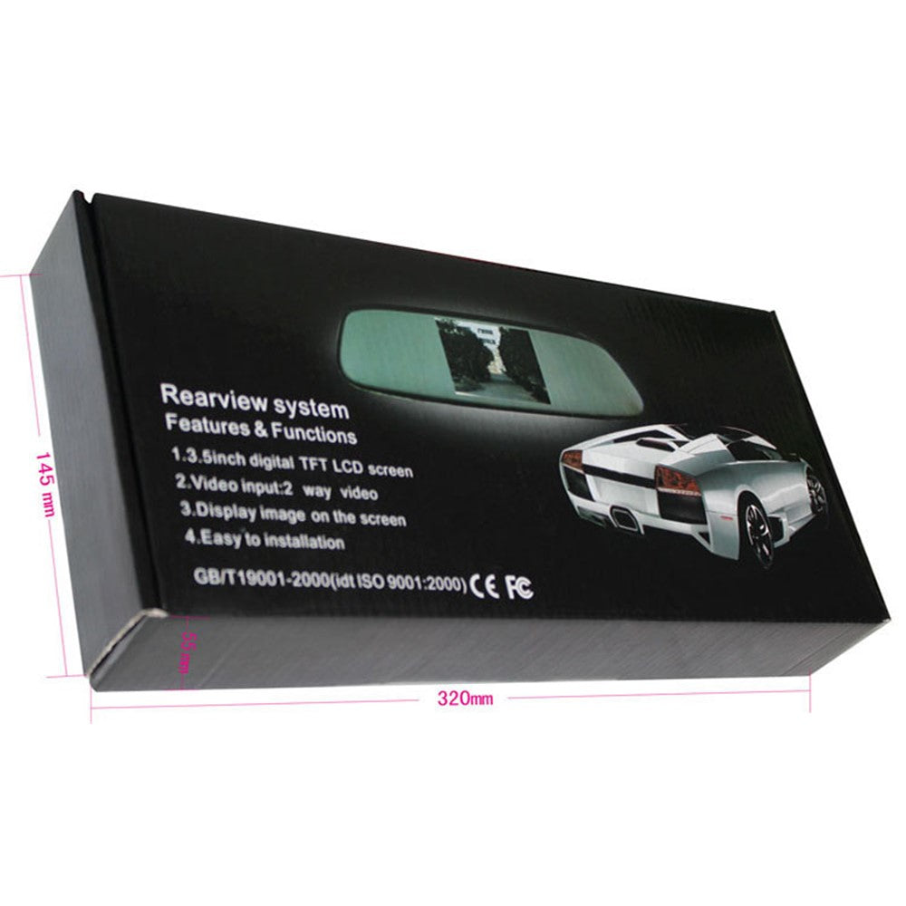 4.3 inch TFT LCD Screen Car Rearview Mirror Display with Back Camera PZ705+PZ402